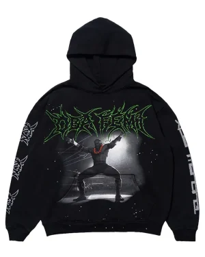 WWE x Ken Carson Oba Femi Black Hoodie